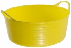 Tubtrug Small Shallow 15L Yellow -AU Poultry Supplies Sales 2024 XTSS15Y