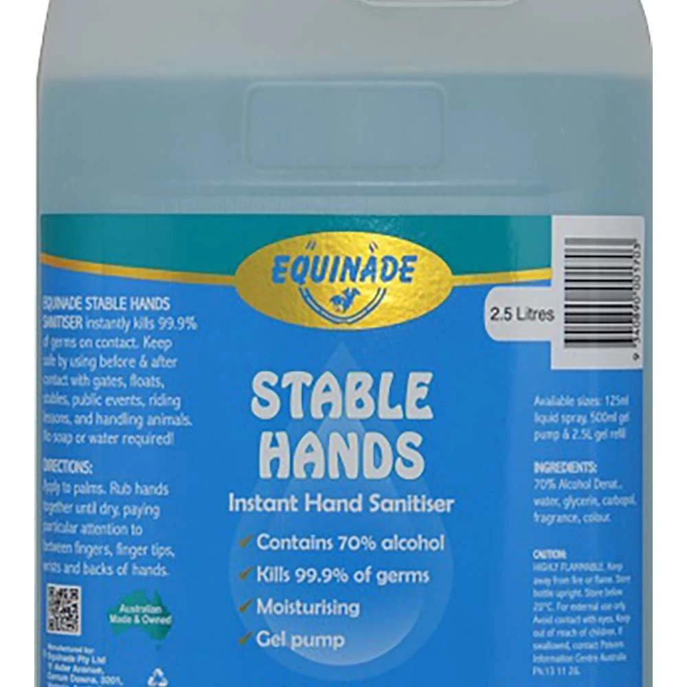 Equinade Stable Hand Stanitiser Gel 2.5L 3 Equinade Stable Hand Stanitiser Gel 2.5L